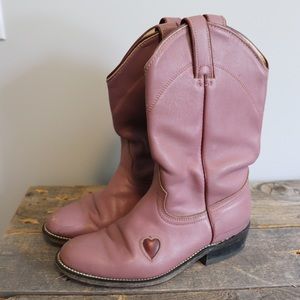 Vintage Pink Wrangler Women’s Cowgirl Boots